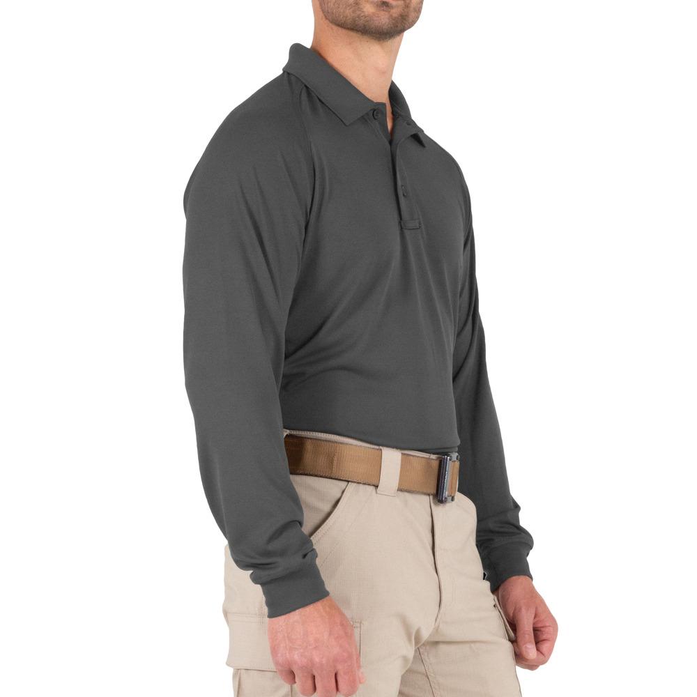 BRIEFING MENS BASIC LS POLO 美品★ J.Crew: Long-sleeve Performance Polo Shirt With COOLMAX
